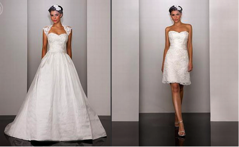 convert wedding dress